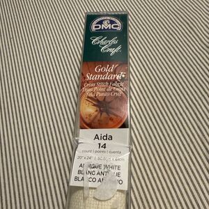 Charles Craft Gold Standard Aida 14 Count 20"X24" Box-Antique White - GD1438-032